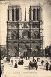 CPA Paris Notre Dame Facade 
