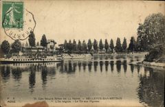 CPA Les Beaux Sites de la Seine Bellevue Bas Meudon l'Ile Seguin le Tiraux Pigeons 