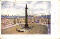CPA Paris la Colonne Vendome 