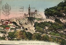 CPA Marseille N D de la Garde a travers les Pins 