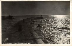 CPA Palavas Effet de Lune sur la Mer 