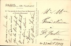 CPA Paris en Flanant vue generale du Sacre Coeur de Montmartre et l'Escalier Monumental 