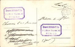 CPA Chamonix en Hiver Aiguilles Verte et du 