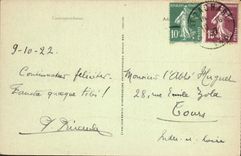 CPA La Sainte Baume Arrivee a la Grote 