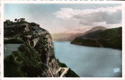 CPA Aix les Bains le Lac du Bourget la Chambotte et la Dent du Chat 