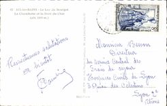 CPA Aix les Bains le Lac du Bourget la Chambotte et la Dent du Chat