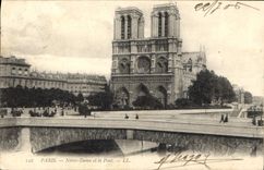CPA Paris Notre Dame et le Pont 