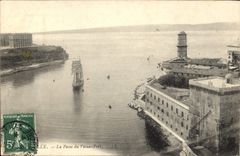 CPA Marseille la Passe du Vieux Port 