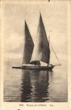 CPA Barque du Leman Bateau