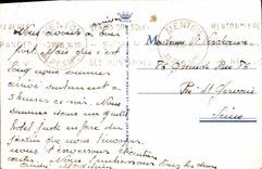 CPA Menton le Jardin Public et les Montagnes Sainte Agnes 