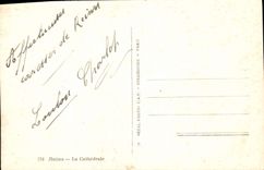 CPA Reims la Cathedrale 