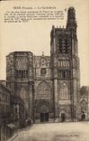 CPA Sens yonne la Cathedrale un des plus beaux monuments de France en ce genre 