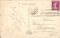 CPA Reims la Cathedrale Incendiee par les Allemands le 19 Septembre 1914 