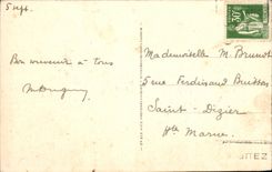 CPA Bourg d'Oisans vue sur la rive et le rocher du Villard