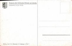 CPA Museum der Bildenden kunste zu Leipzig Leempoels in der Kirche