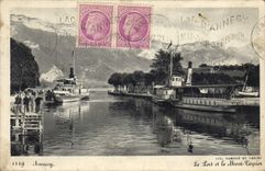 CPA Annecy le Port et le Mont Veyrier 