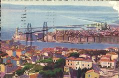 CPA Marseille Bouches du Rhone vue generale sur le Vieux Port et les Bassins 