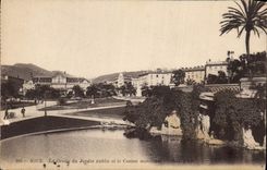 CPA Nice la Grotte du Jardin Public et le Casino Municipal 