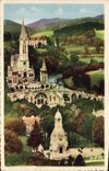 CPA Lourdes la Basilique et le Monument Interralie 