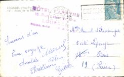 CPA Lourdes Htes Pyr Allees de la Basilique 