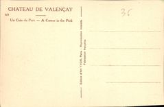 CPA Chateau de Valencay un Coin du Parc 