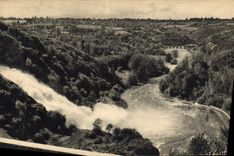 CPA La Vallee de la Creuse vue du Sommet du Barrage par Temps de Crue 