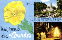 CPA Souvenir de Lourdes 