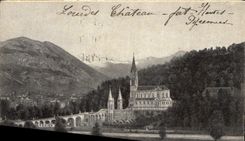 CPA Lourdes la Basilique 