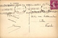 CPA Lourdes vue d'ensemble sur la Basilique 