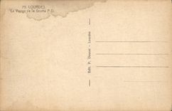 CPA Lourdes la Vierge de la Grotte 