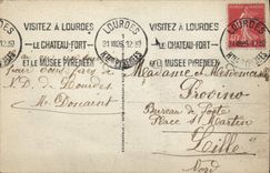 CPA Lourdes vue generale prise du Chateau Fort 