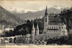 CPA Lourdes vue Laterale 