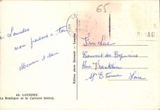 CPA Lourdes la Basilique et le Calvaire Breton 