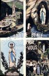 CPA Lourdes la Basilique l'Apparition la Grotte la Vierge Couronnee 