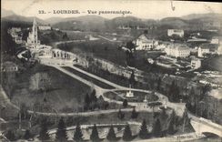 CPA Lourdes vue panoramique 