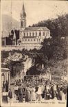 CPA Lourdes la Grotte et la Basilique 