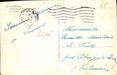 CPA Lourdes Funiculaire du Pic du Jer le Viaduc et la Ville 