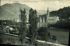 CPA Lourdes le Pic du Jer et la Basilique 