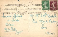 CPA Lourdes la Basilique et l'Abri du Pelerin 