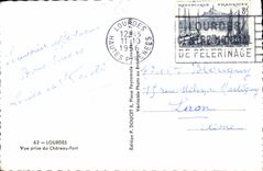 CPA Lourdes vue prise du Chateau Fort 