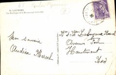 CPA Lourdes la Basilique et le Monument Interallie 