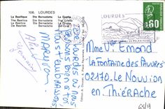 CPA Lourdes La Basilique Ste Bernadette la Grotte 