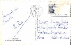 CPA Lourdes la Basilique et l'Esplanade 