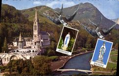 CPA Souvenir de Lourdes 