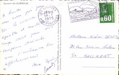 CPA Souvenir de Lourdes 