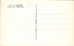 CPA Lourdes Entree de l'Esplanade 