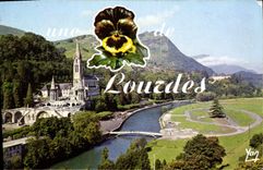 CPA Souvenir de Lourdes 