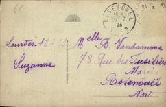 CPA Lourdes la Basilique vue prise du Chateau Fort 