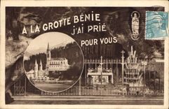 CPA Lourdes la Grotte et la Basilique 