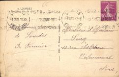 CPA Lourdes la Basilique vue de Cote 